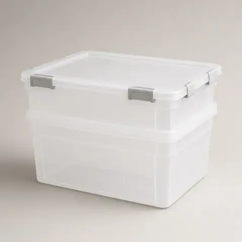 Clearbasin Storage Bin, professional product photograph
